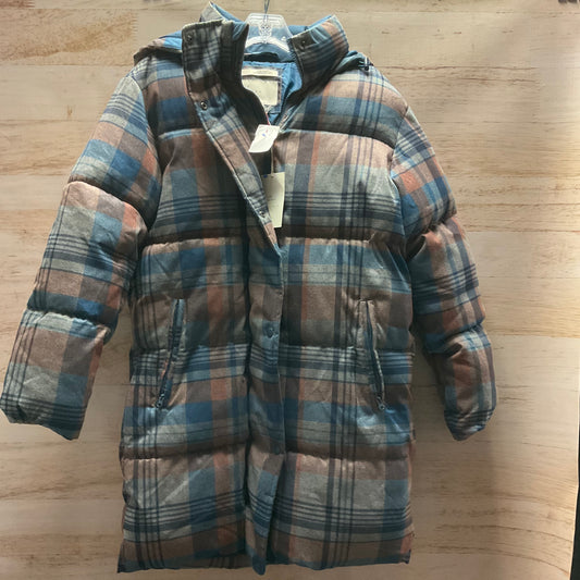 Coat Parka By A New Day In Plaid, Size: S