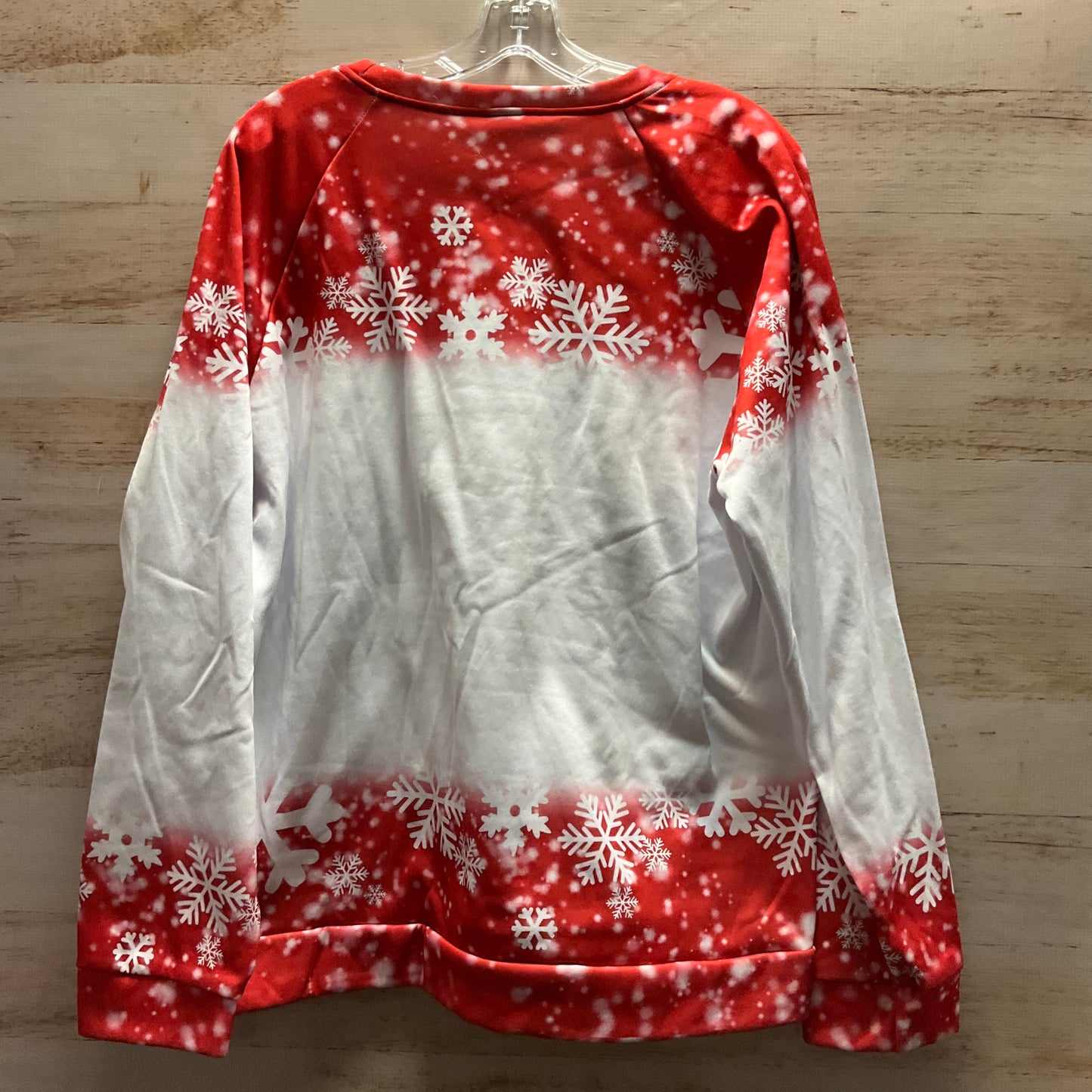 Top Long Sleeve By Clothes Mentor In Red & White, Size: 3x