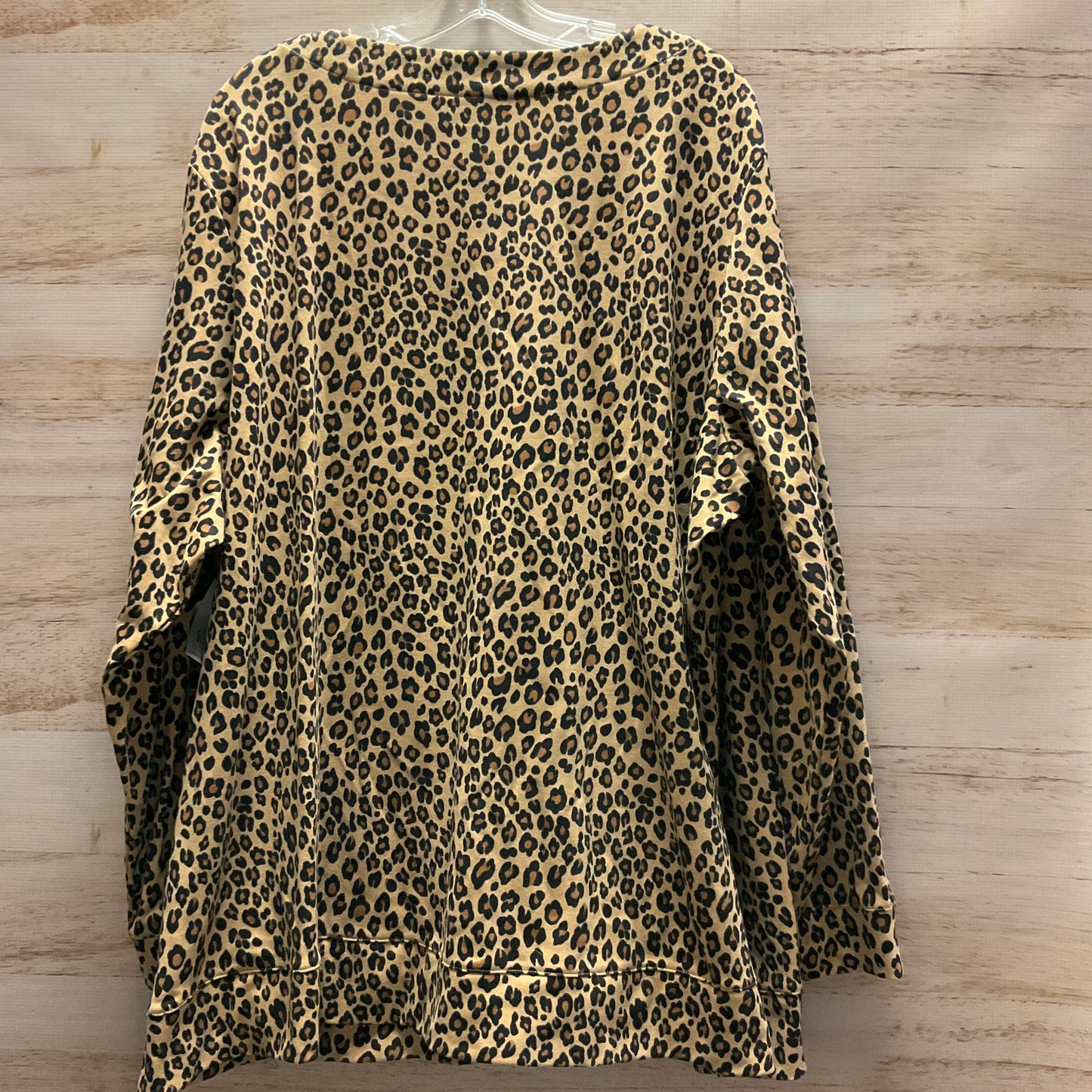 Top Long Sleeve By Croft And Barrow In Animal Print, Size: 4x