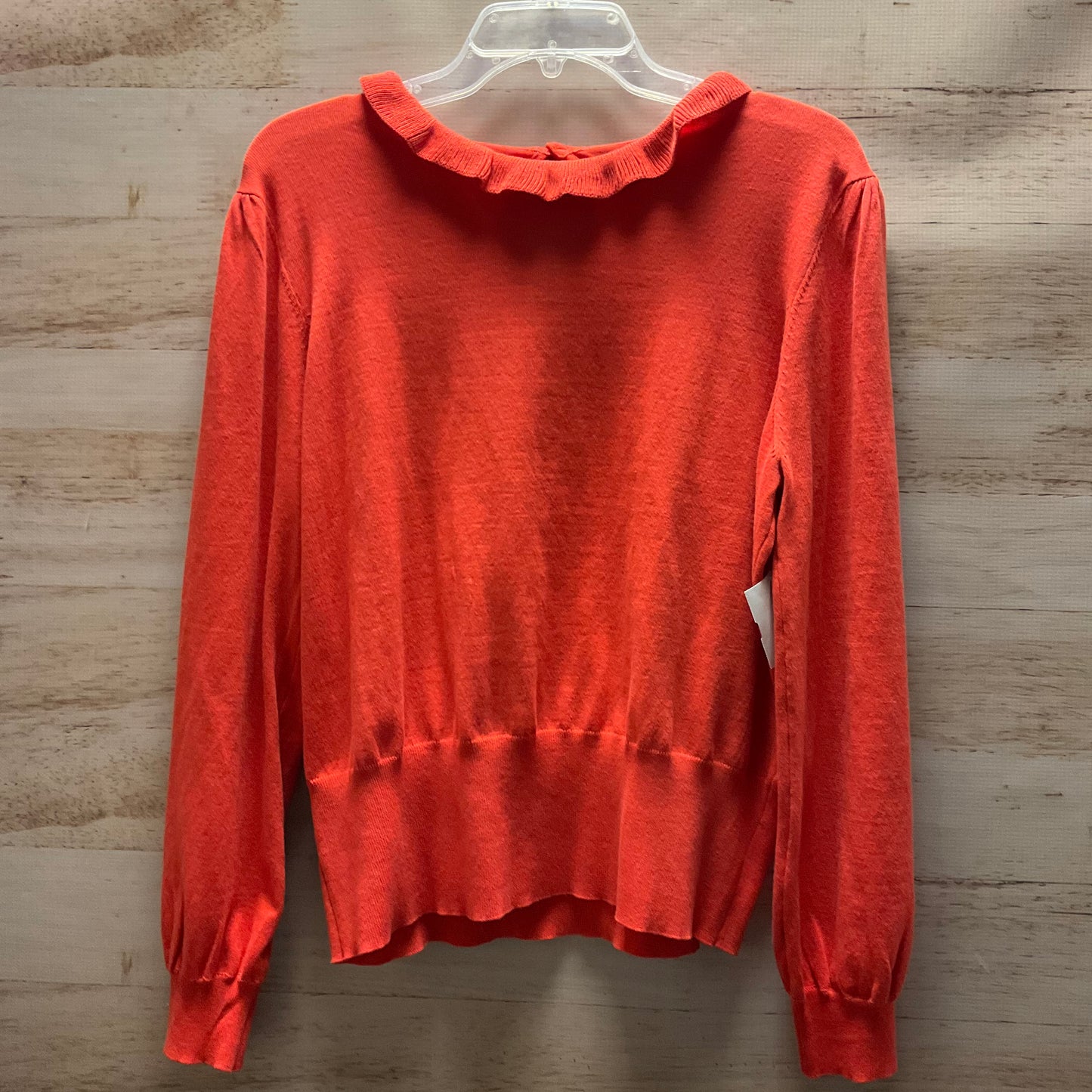 Top Long Sleeve By Who What Wear In Orange, Size: Xxl