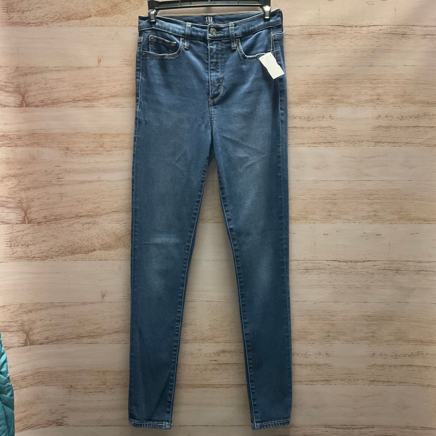 Jeans Skinny By Gap In Blue Denim, Size: 4