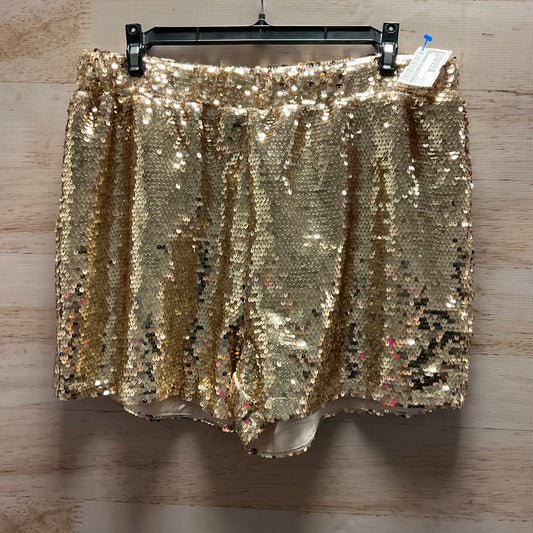 Shorts By Clothes Mentor In Gold, Size: Xl