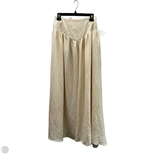 Skirt Maxi By Shein In Cream, Size: S