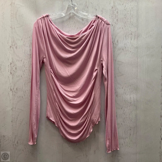 Top Long Sleeve By Free People In Pink, Size: Xl
