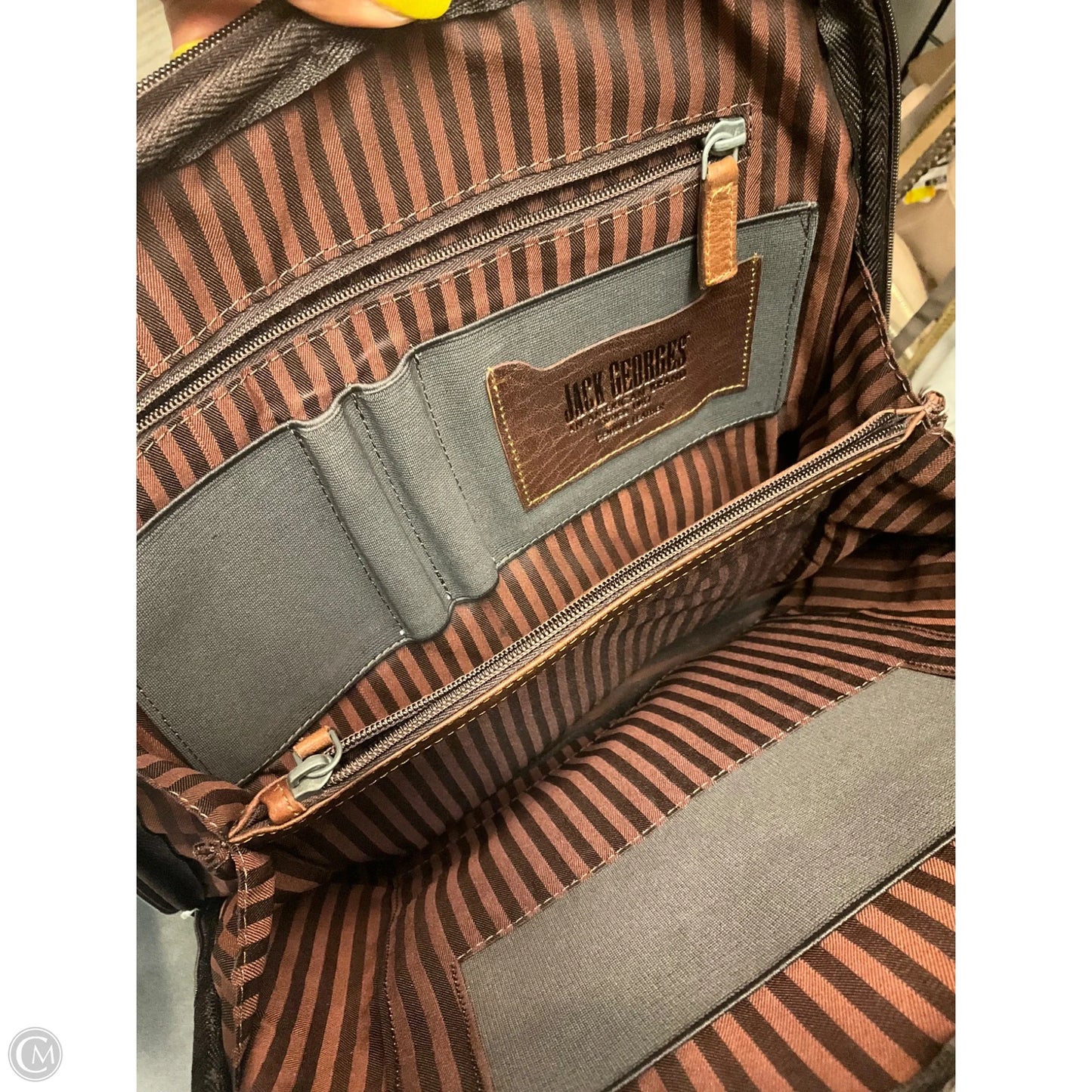 Backpack Leather By Clothes Mentor, Size: Large