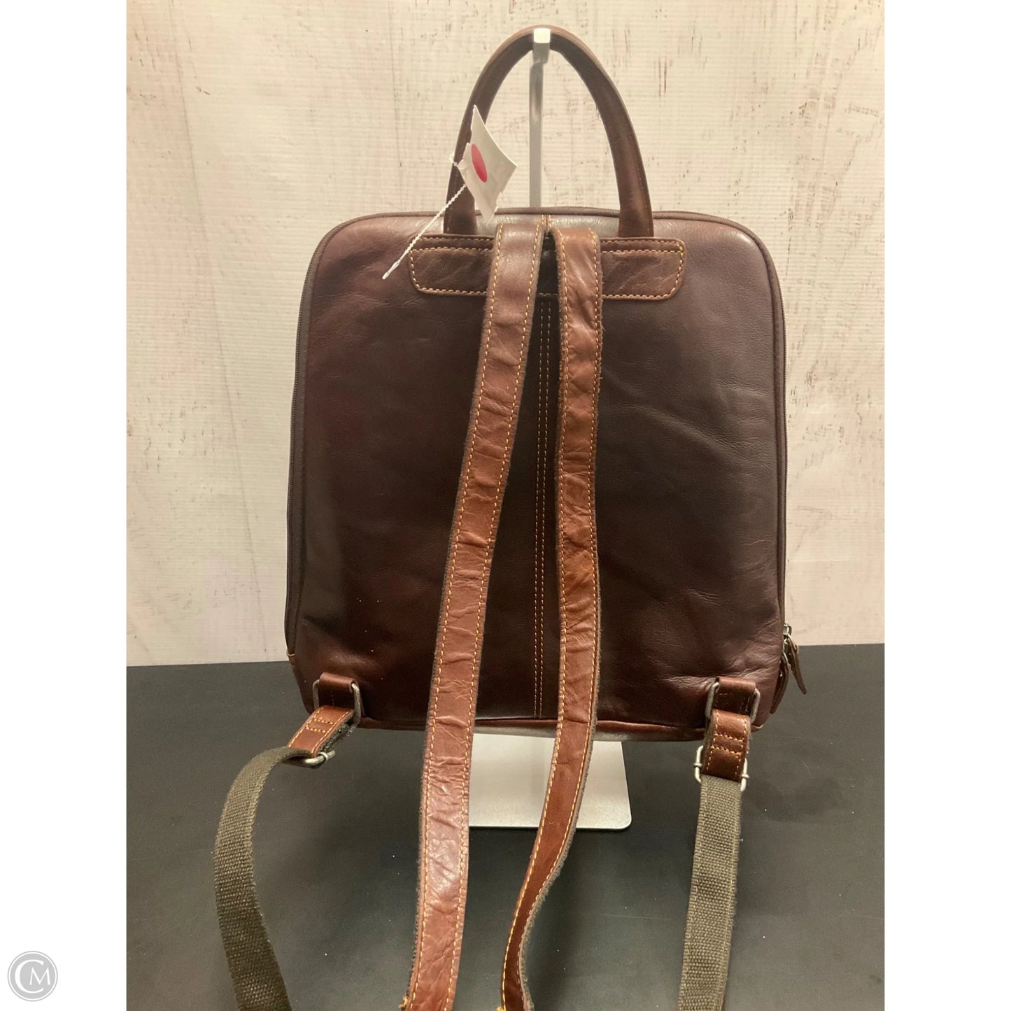 Backpack Leather By Clothes Mentor, Size: Large