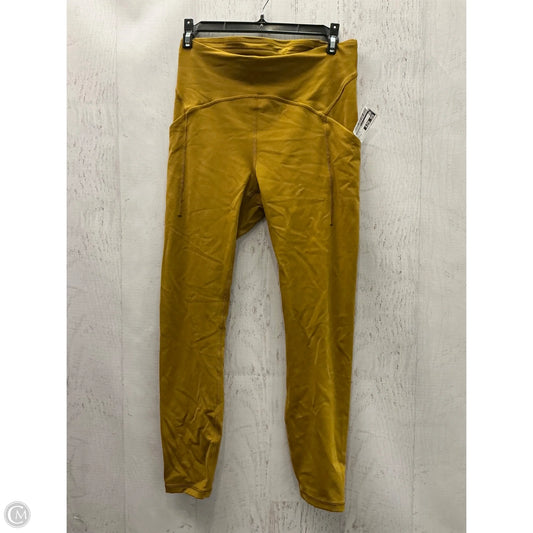 Athletic Leggings By Lululemon In Yellow, Size: 8