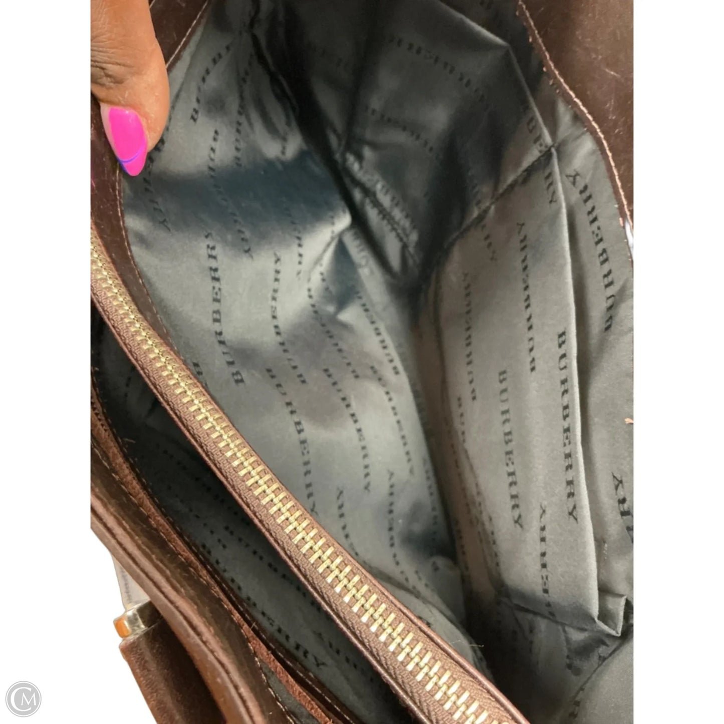 Handbag Luxury Designer By Burberry, Size: Large