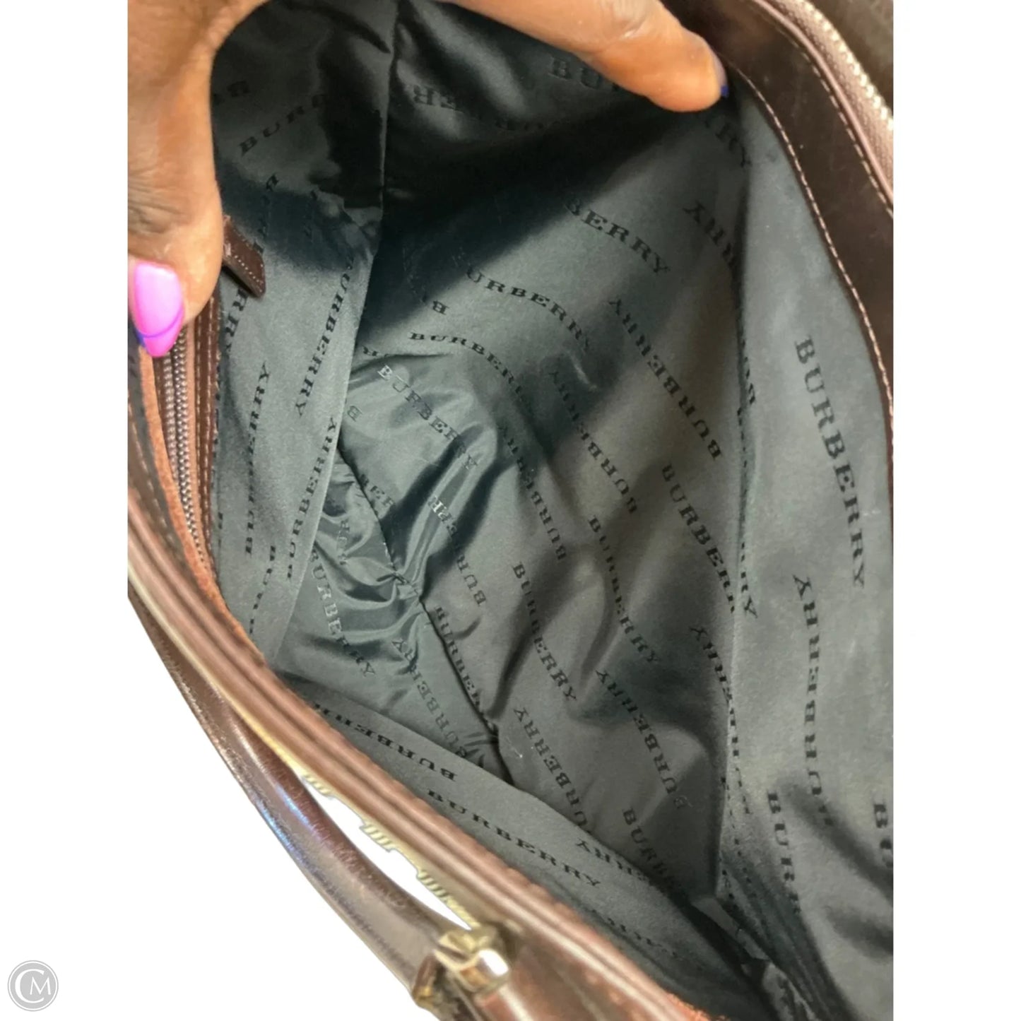 Handbag Luxury Designer By Burberry, Size: Large