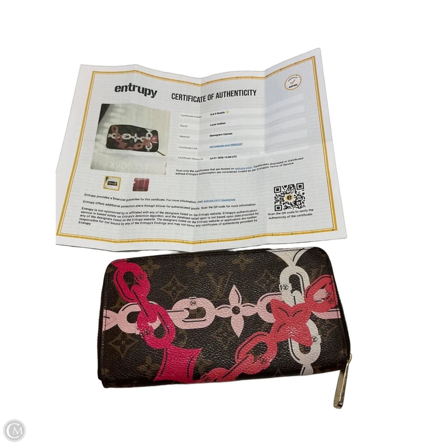 Wallet Luxury Designer By Louis Vuitton, Size: Medium