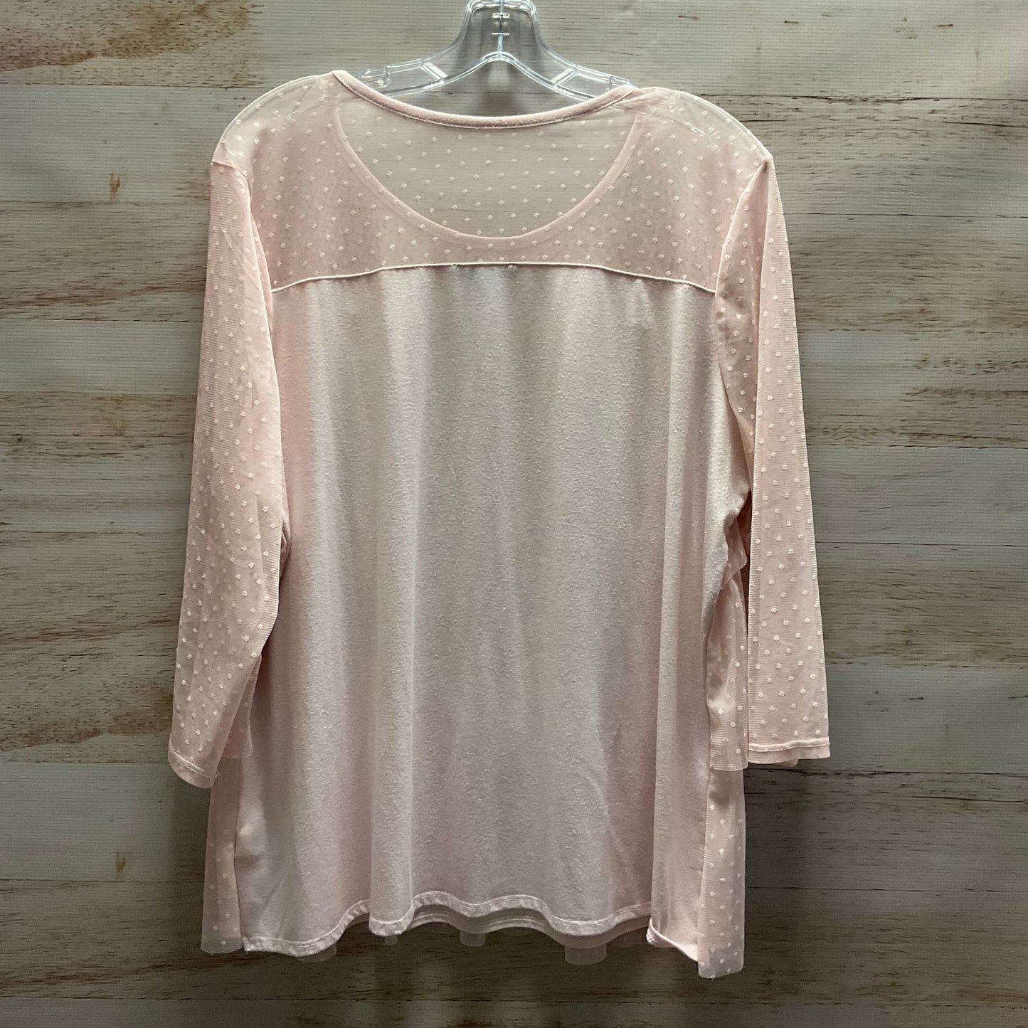 Top Long Sleeve By Lane Bryant In Pink, Size: 2x