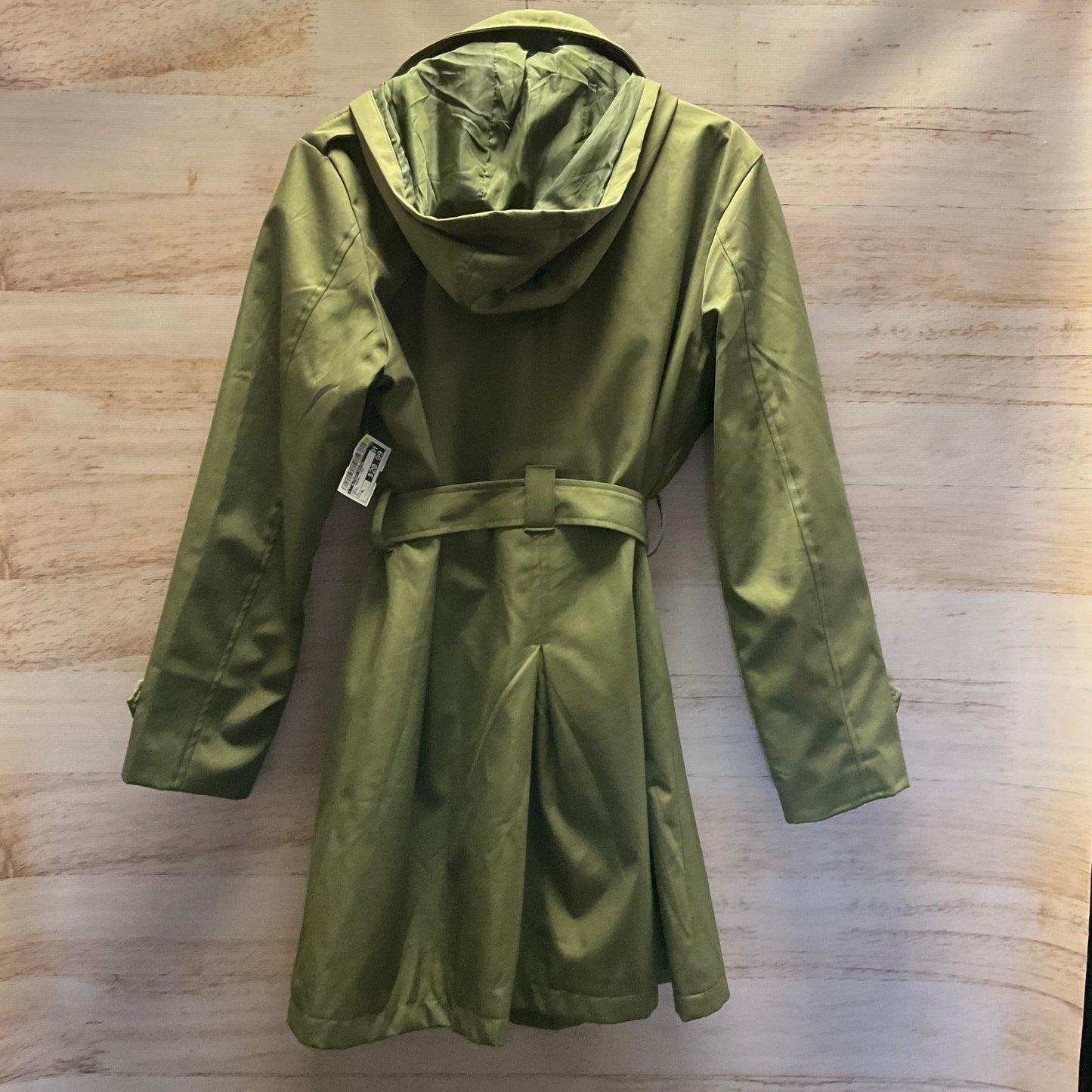 Coat Trench Coat By Clothes Mentor In Green, Size: Xl