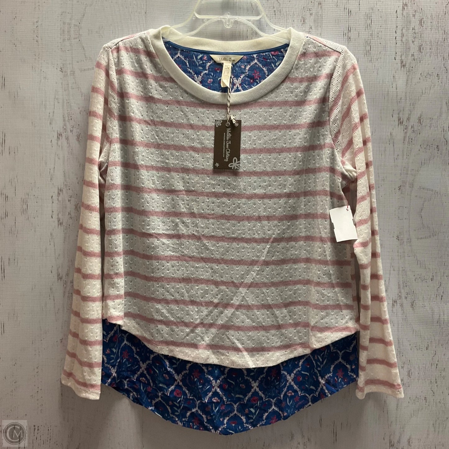 Top Long Sleeve By Matilda Jane In Striped Pattern, Size: S