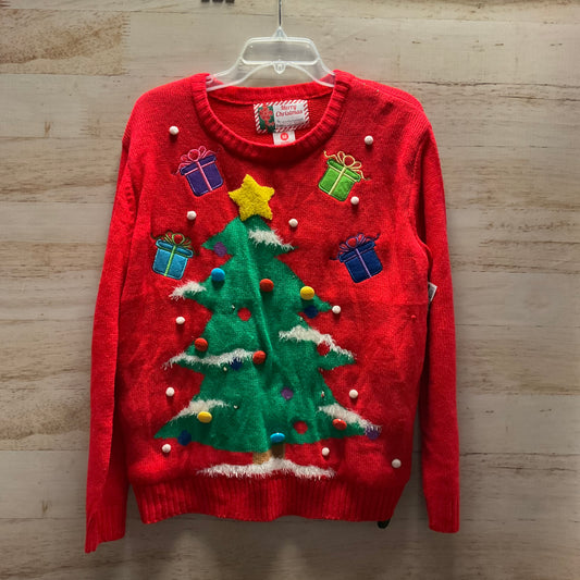 Sweater By Clothes Mentor In Red, Size: M