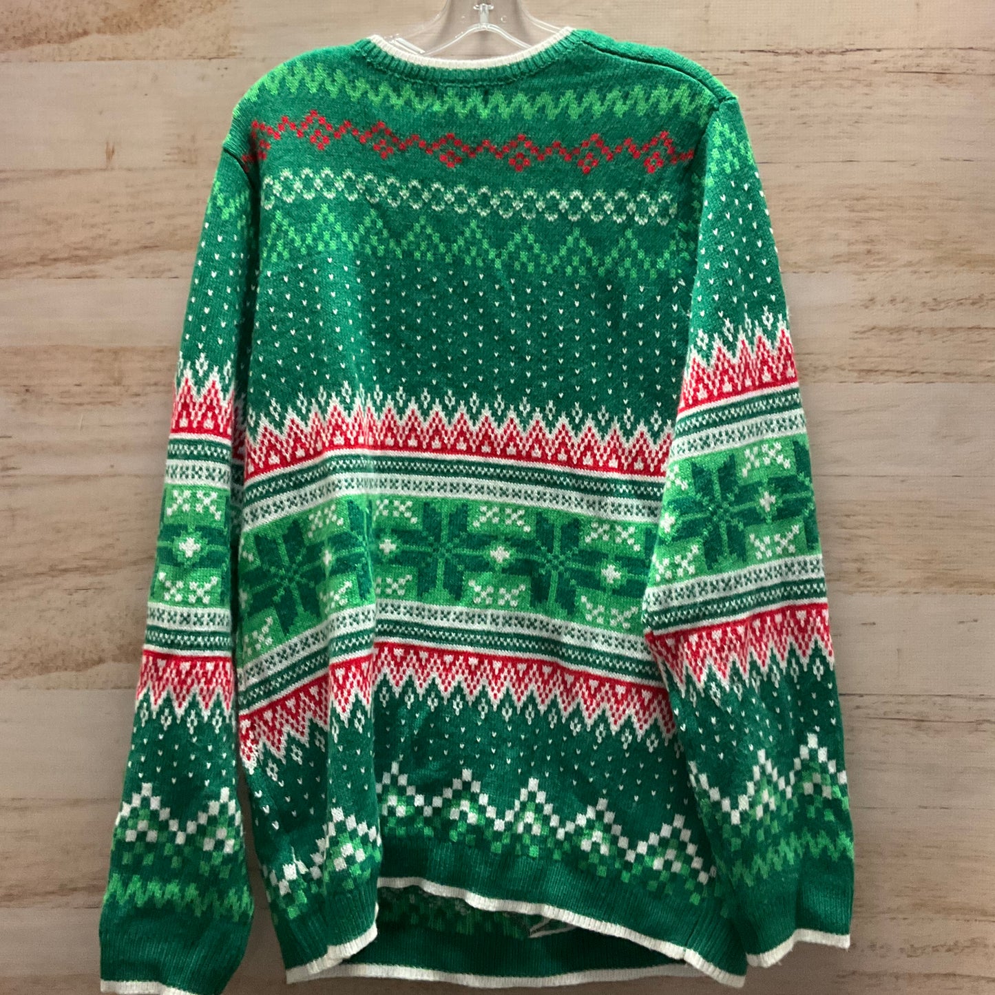 Sweater By Holiday Time In Green, Size: Xl