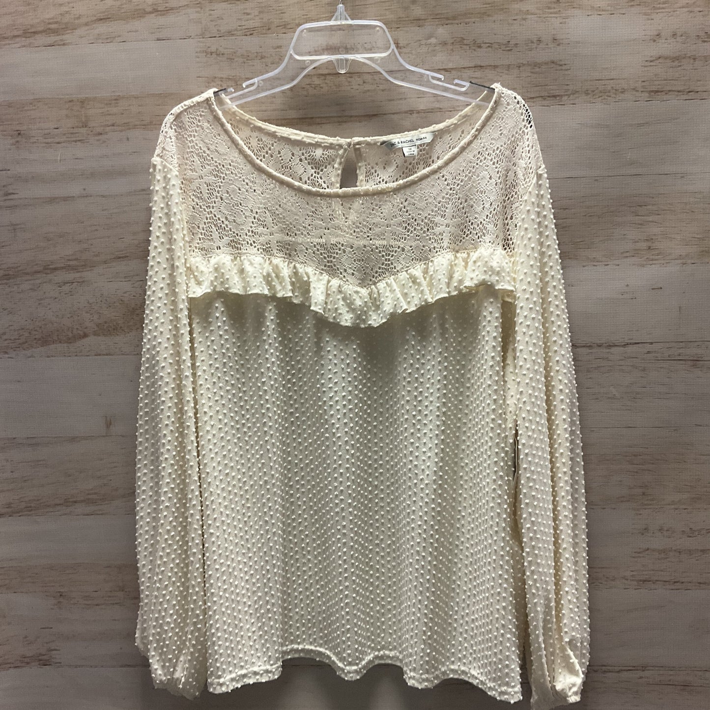 Top Long Sleeve By Zac And Rachel  Size: 3x