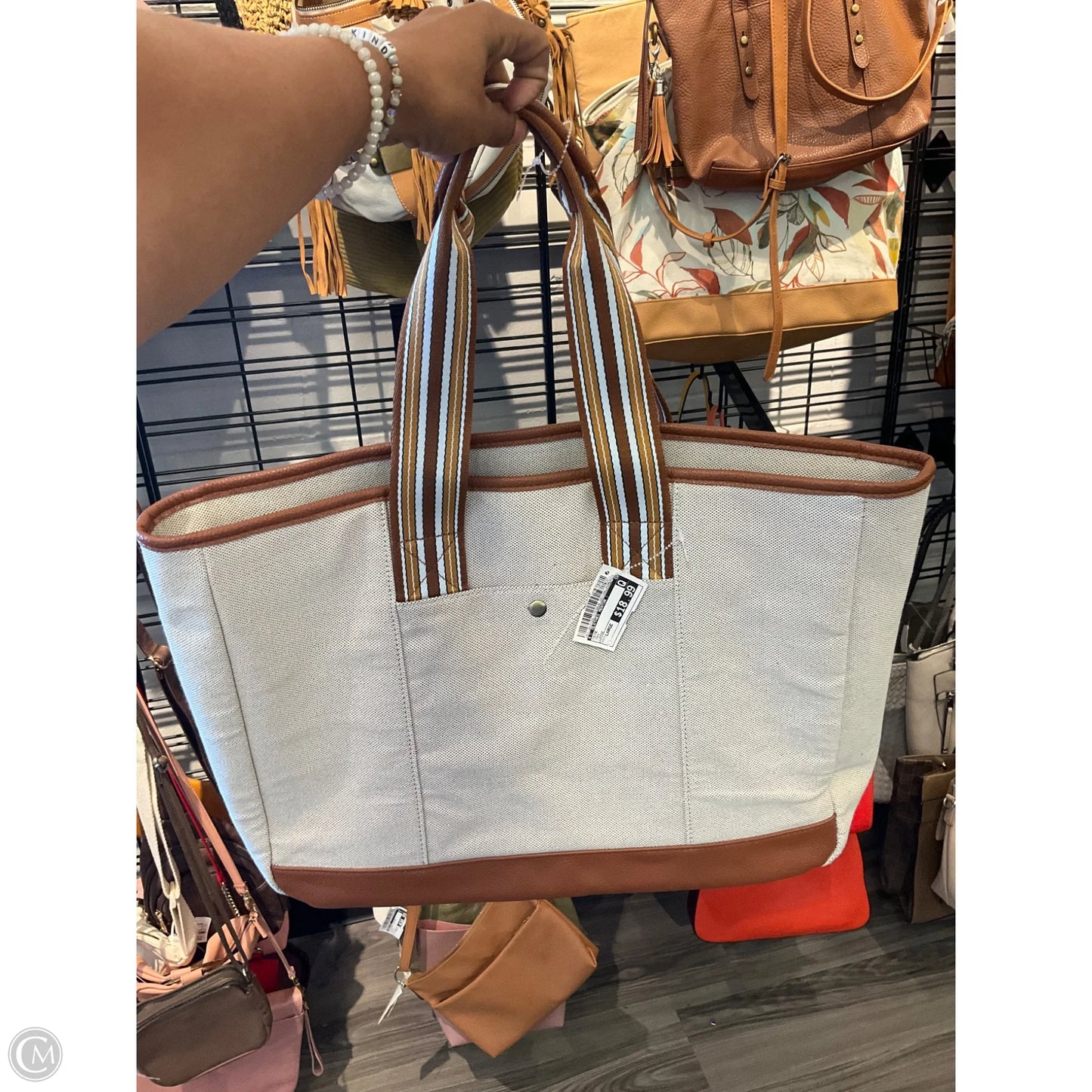 Tote By Clothes Mentor, Size: Large