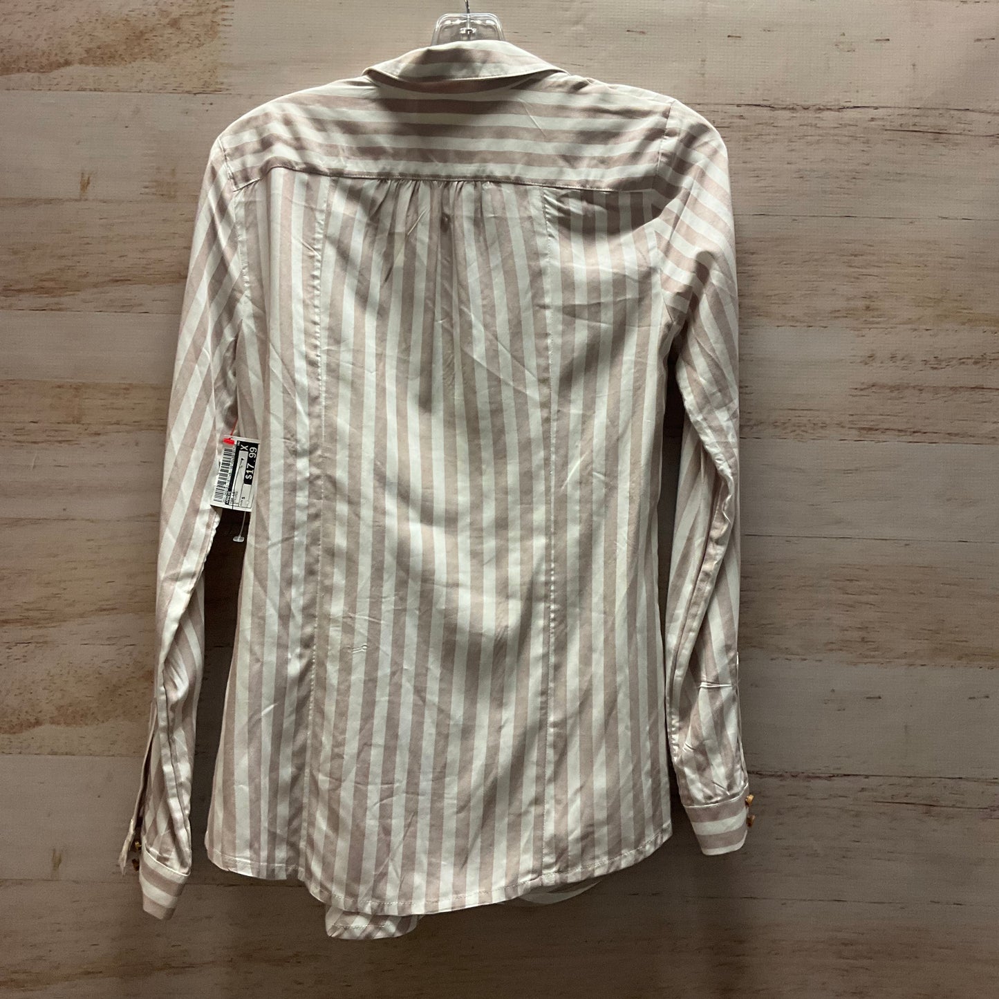 Top Long Sleeve By Maeve In Striped, Size: S