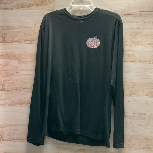 Top Long Sleeve By Tultex In Black, Size: L