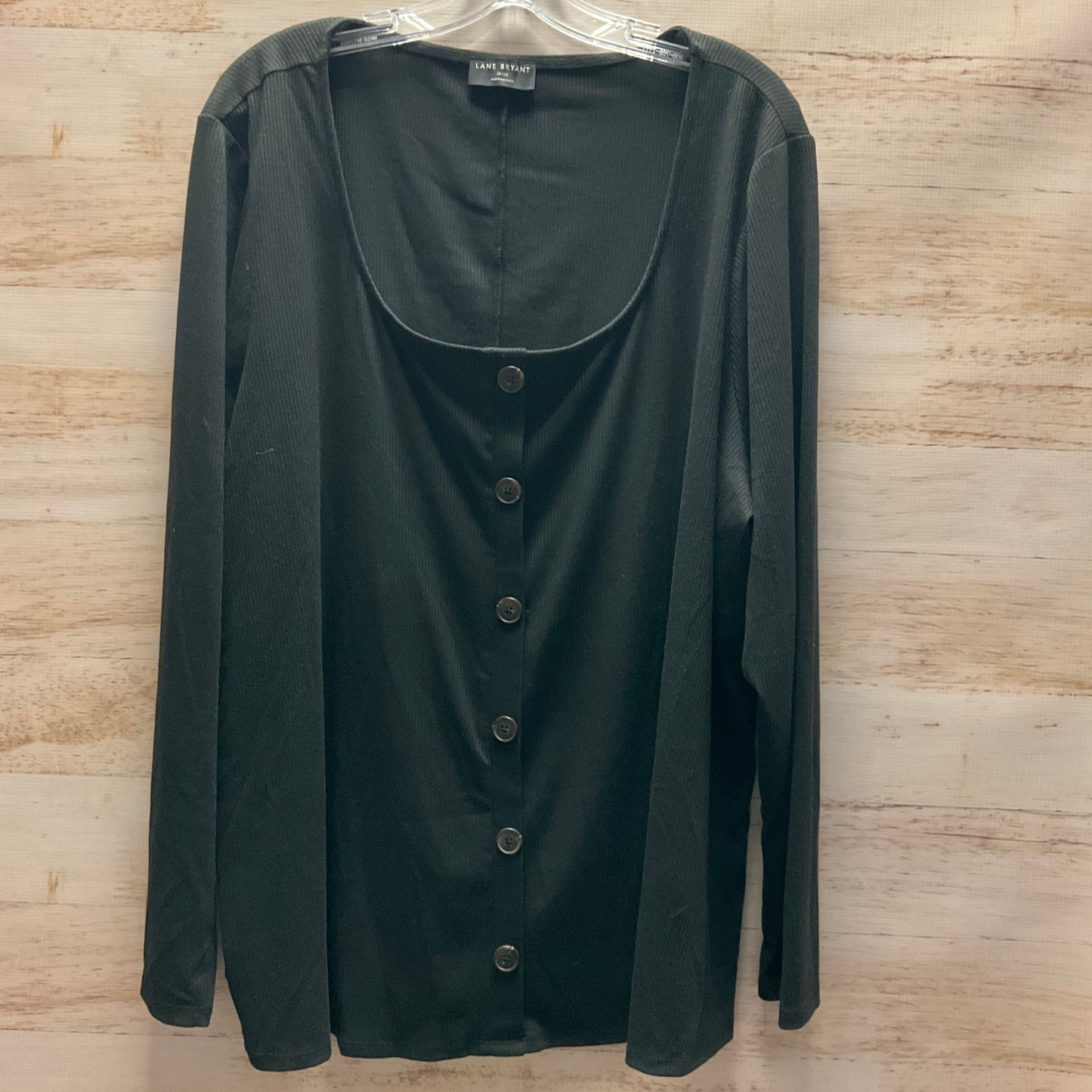 Top Long Sleeve By Lane Bryant In Black, Size: 3x