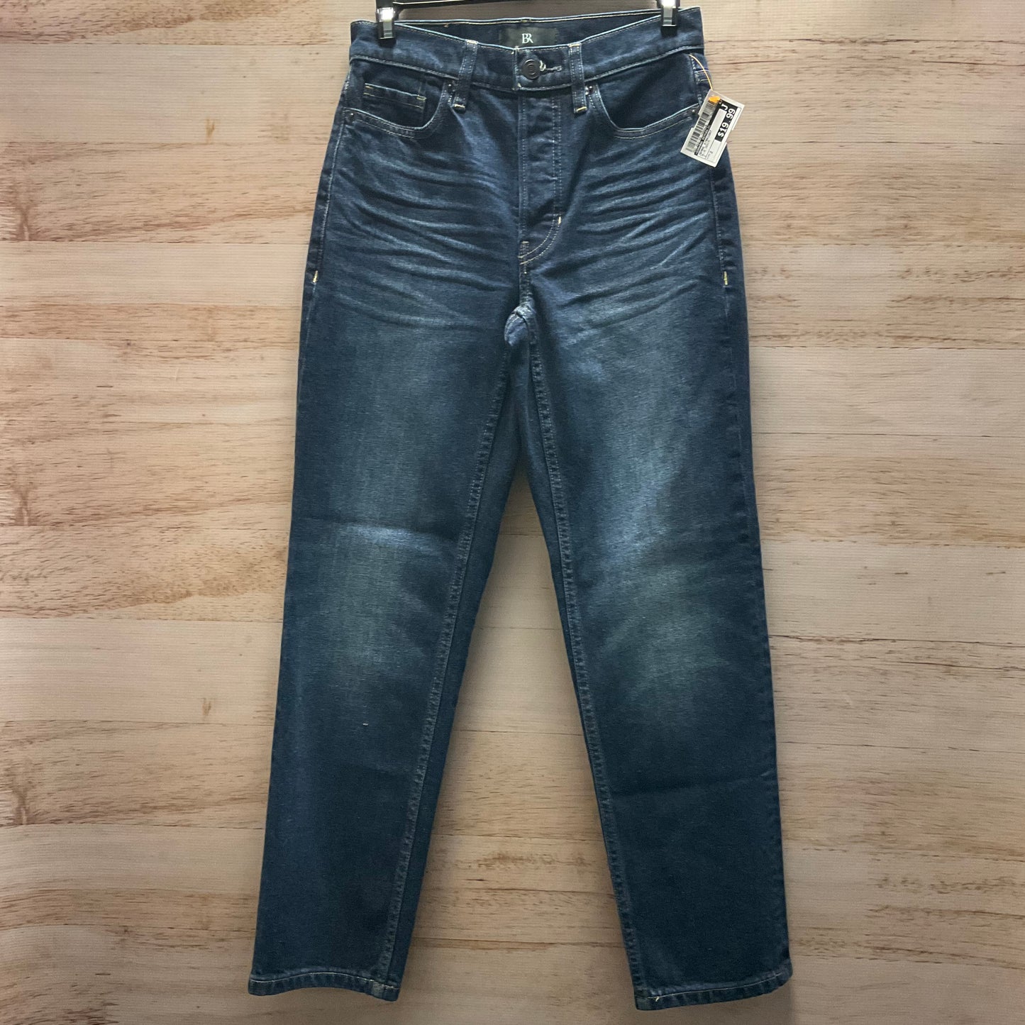 Jeans Straight By Banana Republic In Blue Denim, Size: 2