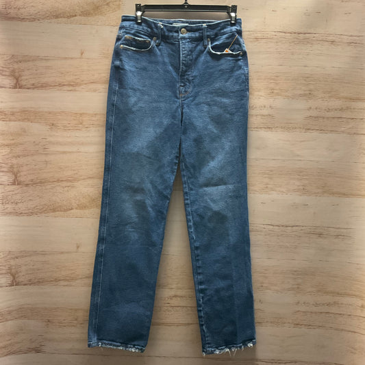 Jeans Straight By Good American In Blue Denim, Size: 4