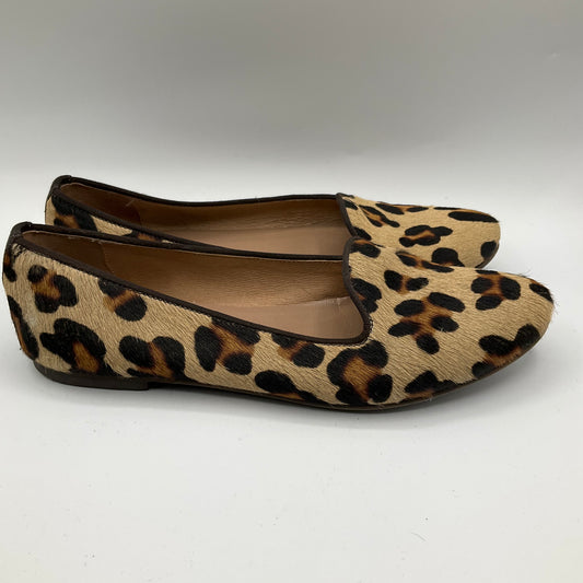 Shoes Flats By Clothes Mentor In Animal Print, Size: 7.5