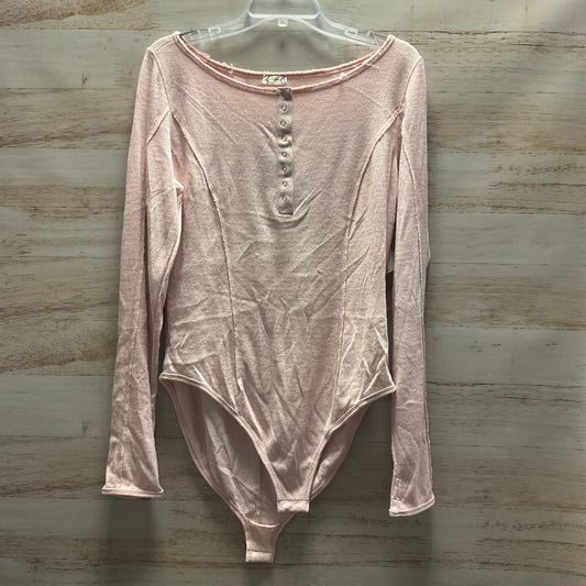 Bodysuit By Free People In Pink, Size: Xl