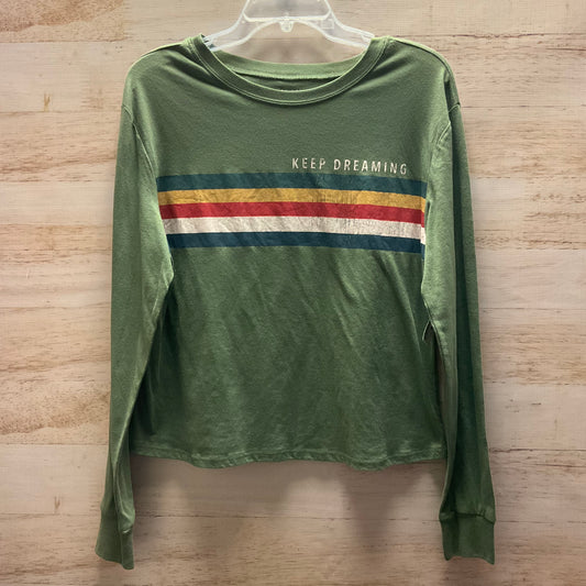 Top Long Sleeve By Zoe And Liv In Green, Size: L