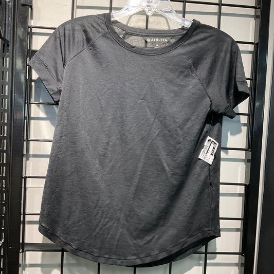 Athletic Top Short Sleeve By Athleta In Black, Size: Xs