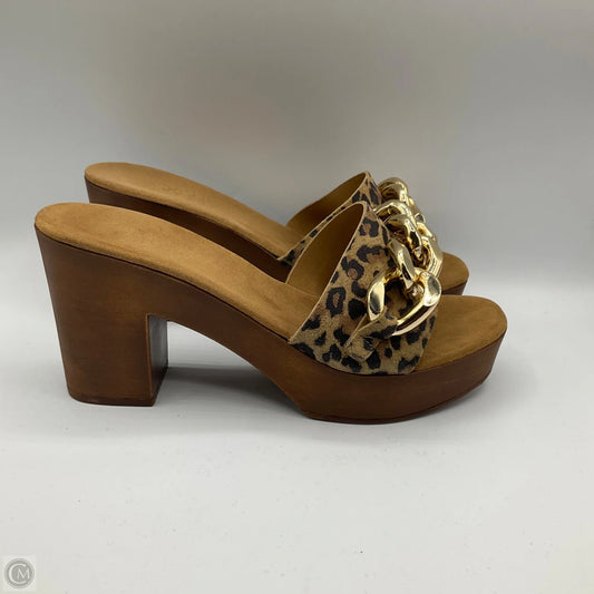 Shoes Heels Block By Vince Camuto In Animal Print, Size: 7.5