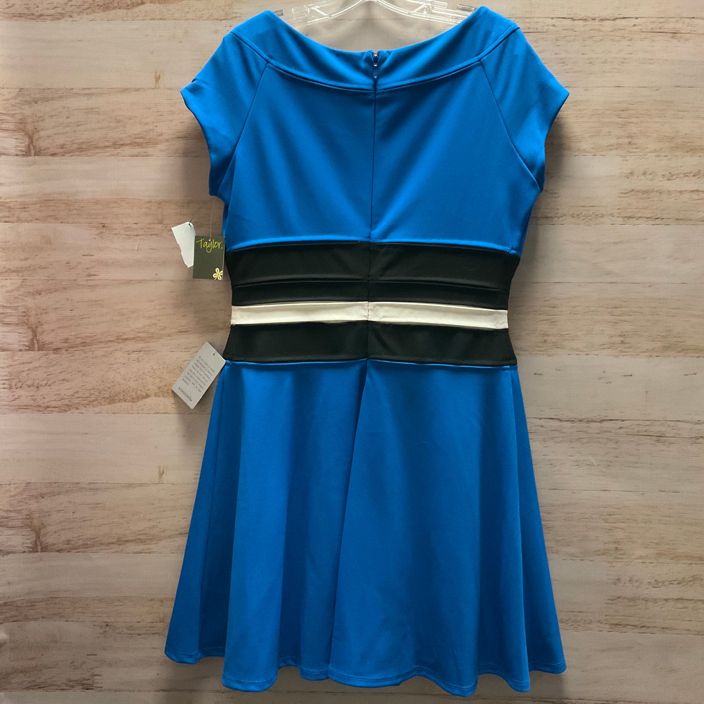 Dress Casual Midi By Taylor In Blue, Size: 12