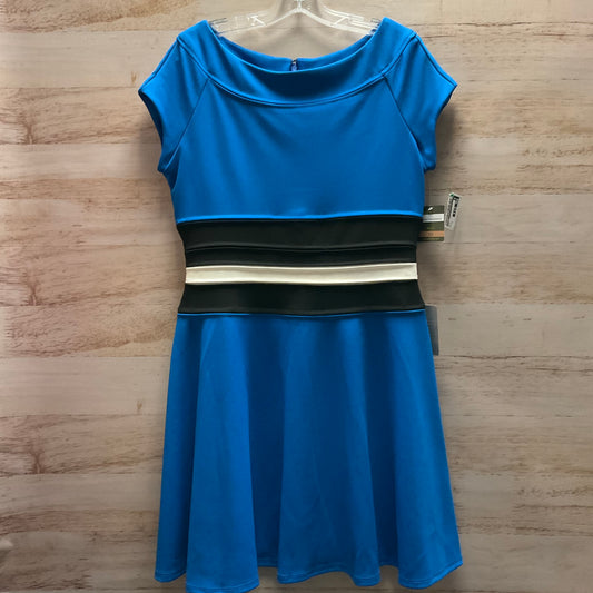 Dress Casual Midi By Taylor In Blue, Size: 12