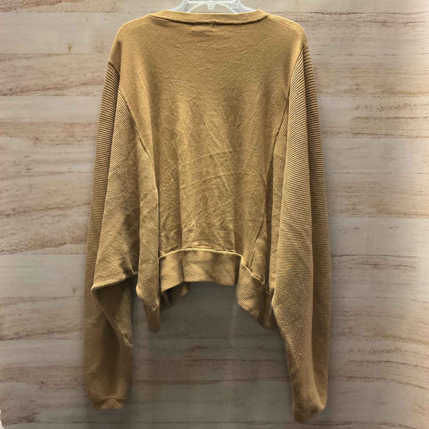 Top Long Sleeve By Fashion Nova In Tan, Size: 3x