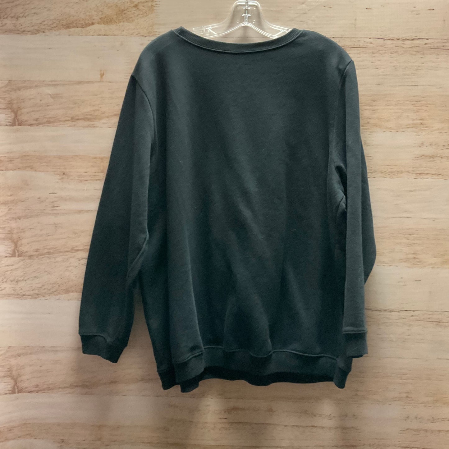 Sweatshirt Crewneck By Clothes Mentor In Black, Size: 1x