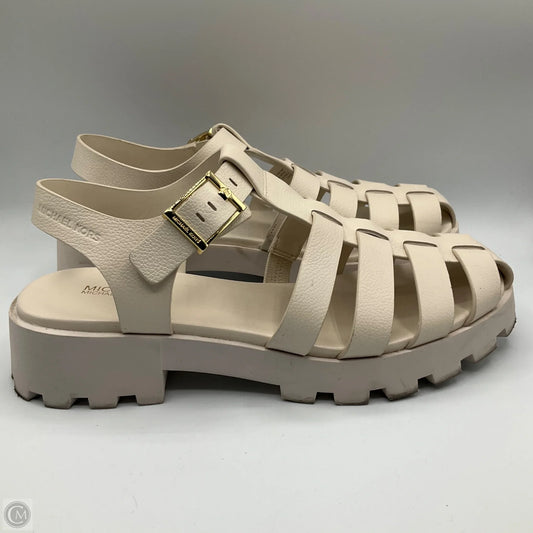 Sandals Designer By Michael Kors In White, Size: 9.5