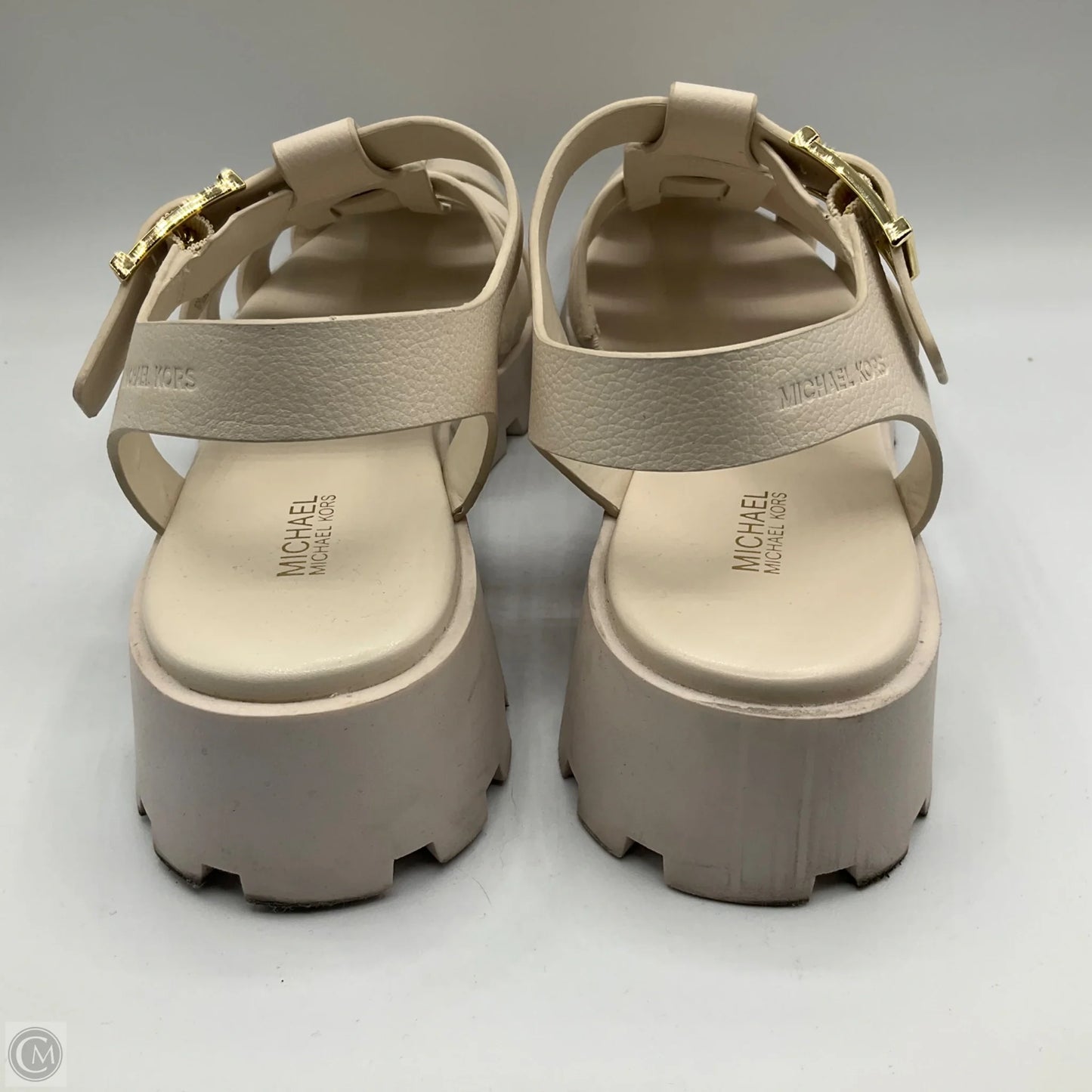 Sandals Designer By Michael Kors In White, Size: 9.5