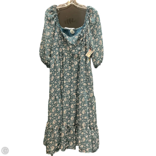 Dress Casual Maxi By Clothes Mentor In Floral Print, Size: 1x