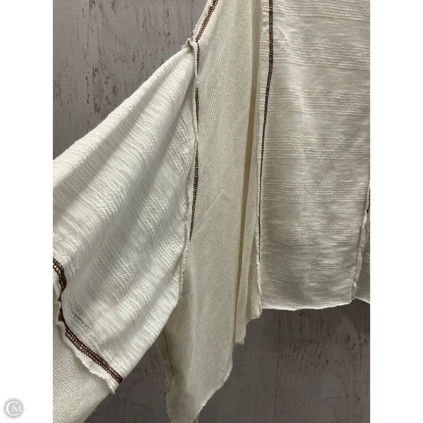 Top Long Sleeve By Pol In Cream, Size: S