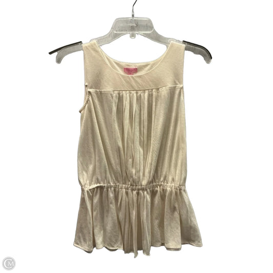 Top Sleeveless Designer By Lilly Pulitzer In Ivory, Size: Xs