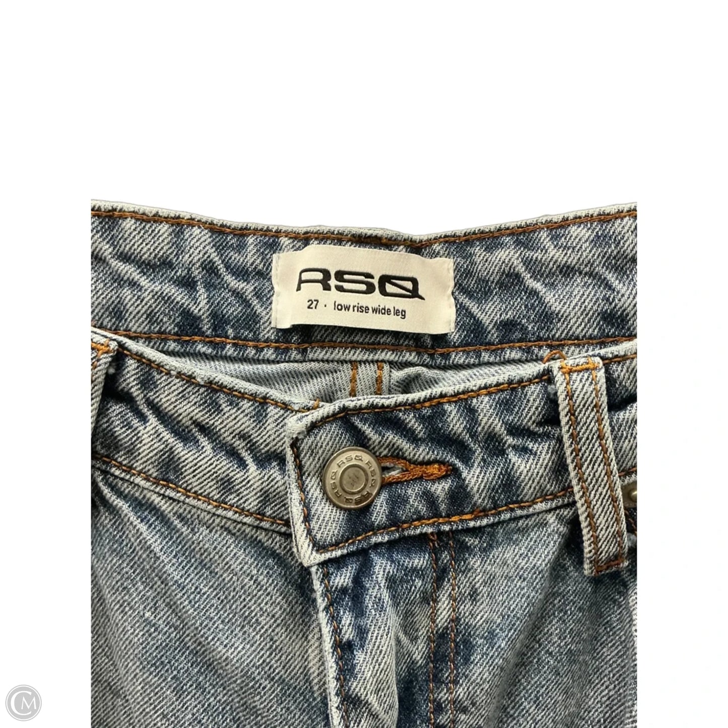 Jeans Wide Leg By Clothes Mentor In Blue Denim, Size: 28
