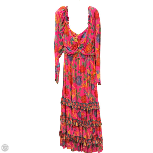 Dress Casual Maxi By Clothes Mentor In Tropical Print, Size: L