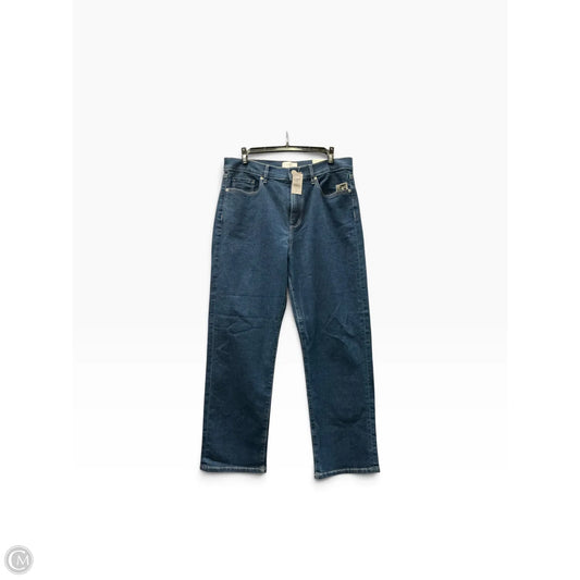 Jeans Straight By Loft In Blue Denim, Size: 8