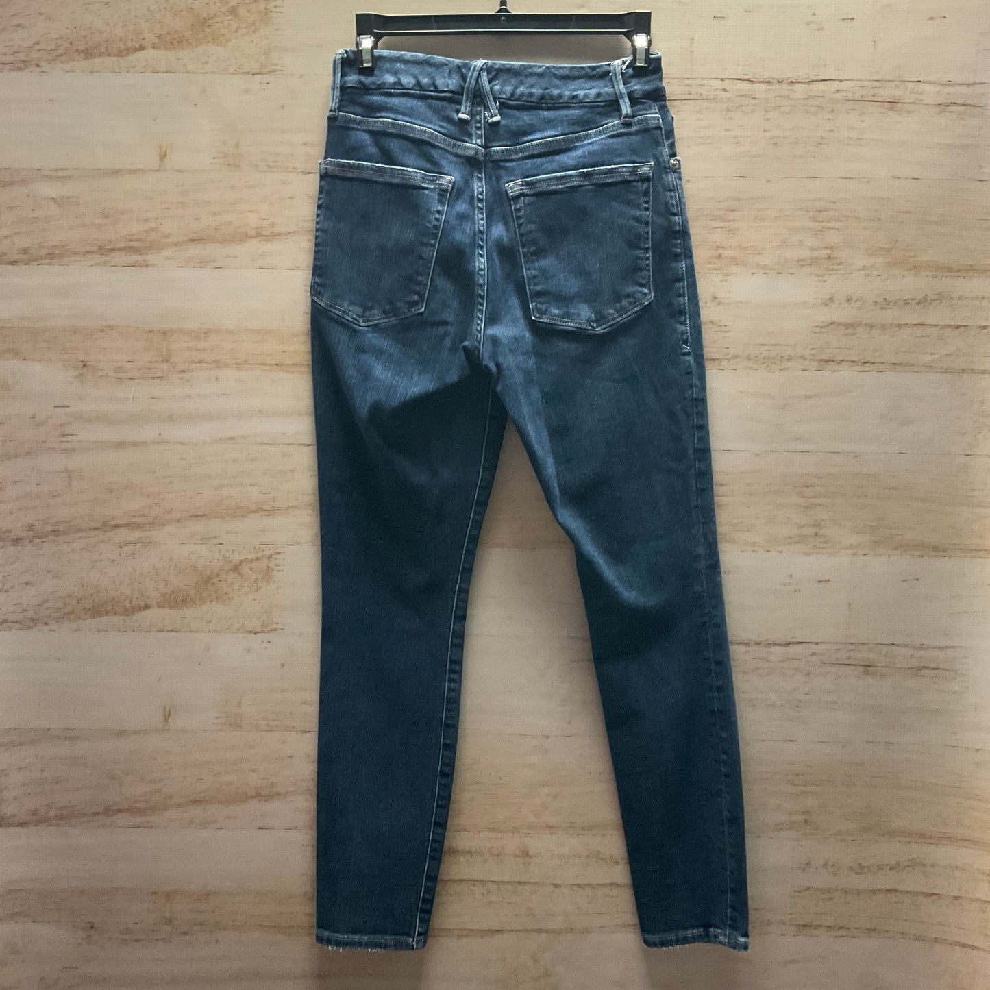 Jeans Cropped By Good American In Blue Denim, Size: 4