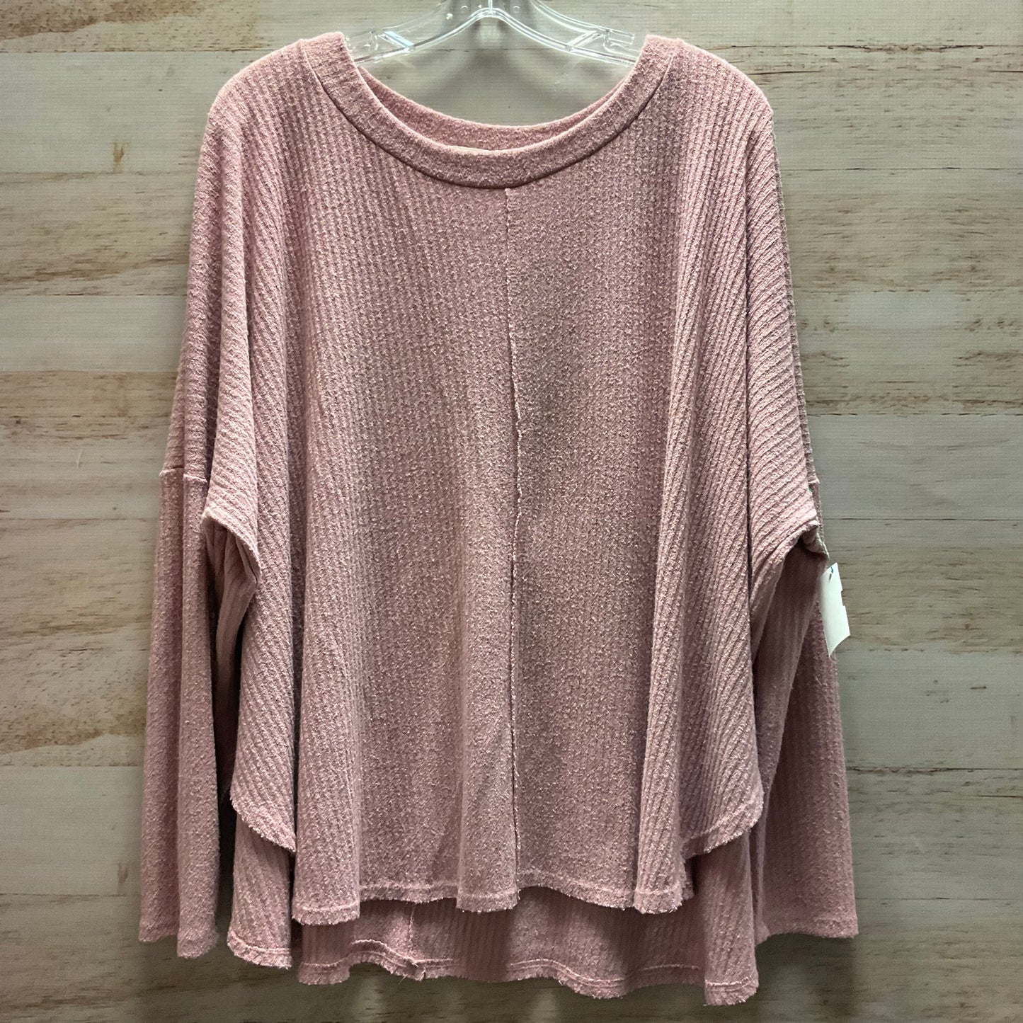 Top Long Sleeve By Entro In Pink, Size: L