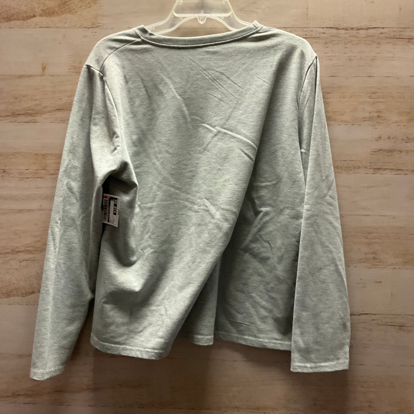 Top Long Sleeve By Clothes Mentor In Grey, Size: Xl