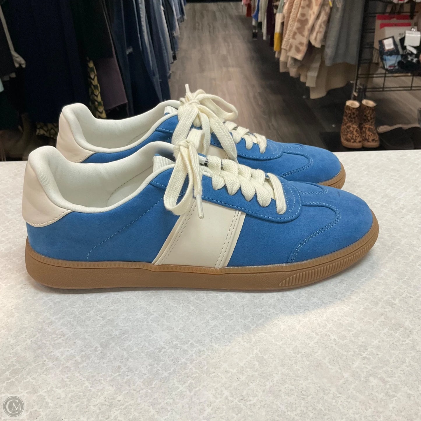 Shoes Sneakers By Steve Madden In Blue & Brown, Size: 7.5