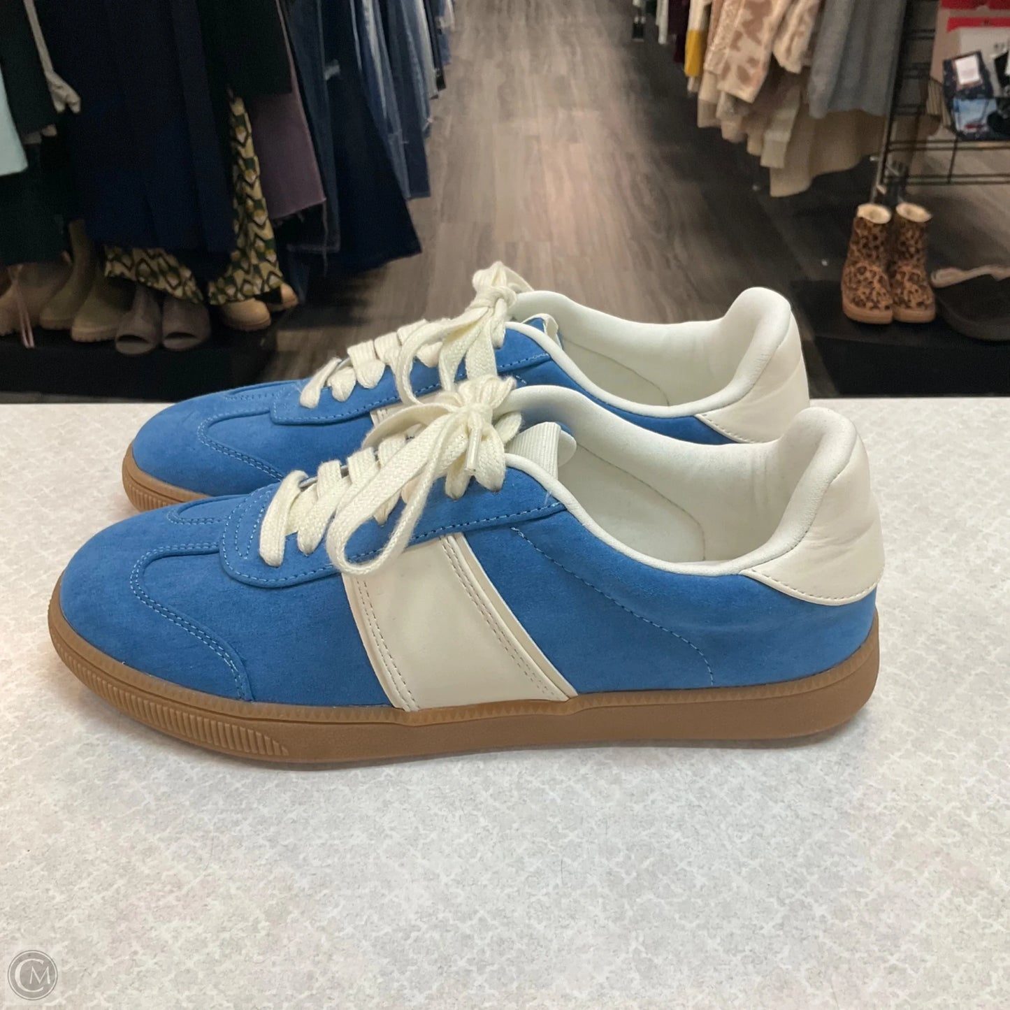 Shoes Sneakers By Steve Madden In Blue & Brown, Size: 7.5