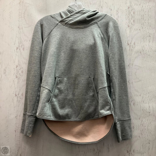 Athletic Sweatshirt Hoodie By Lululemon In Grey, Size: 8