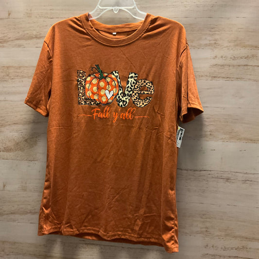 Top Short Sleeve By Clothes Mentor In Orange, Size: Xl